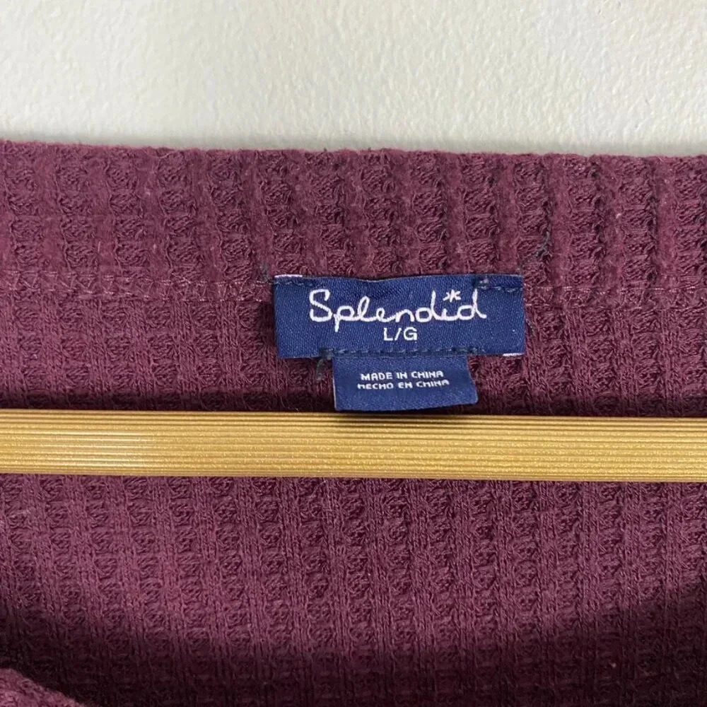 Splendid Waffle Knit Boxy Top - Picture 4 of 9
